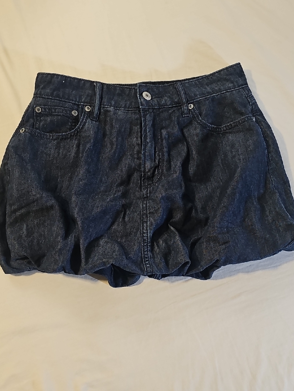 American Eagle Outfitters Dark Blue Bubble Skirt